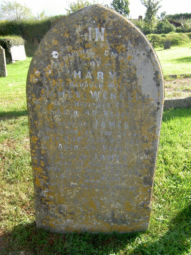 grave of james and mary wensley